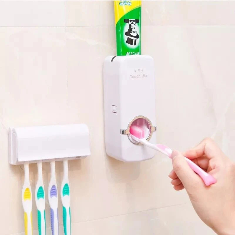 Toothpaste Toothpaste Cream Dispenser with Brush Holder