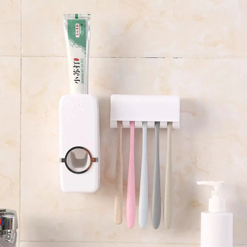 Toothpaste Toothpaste Cream Dispenser with Brush Holder