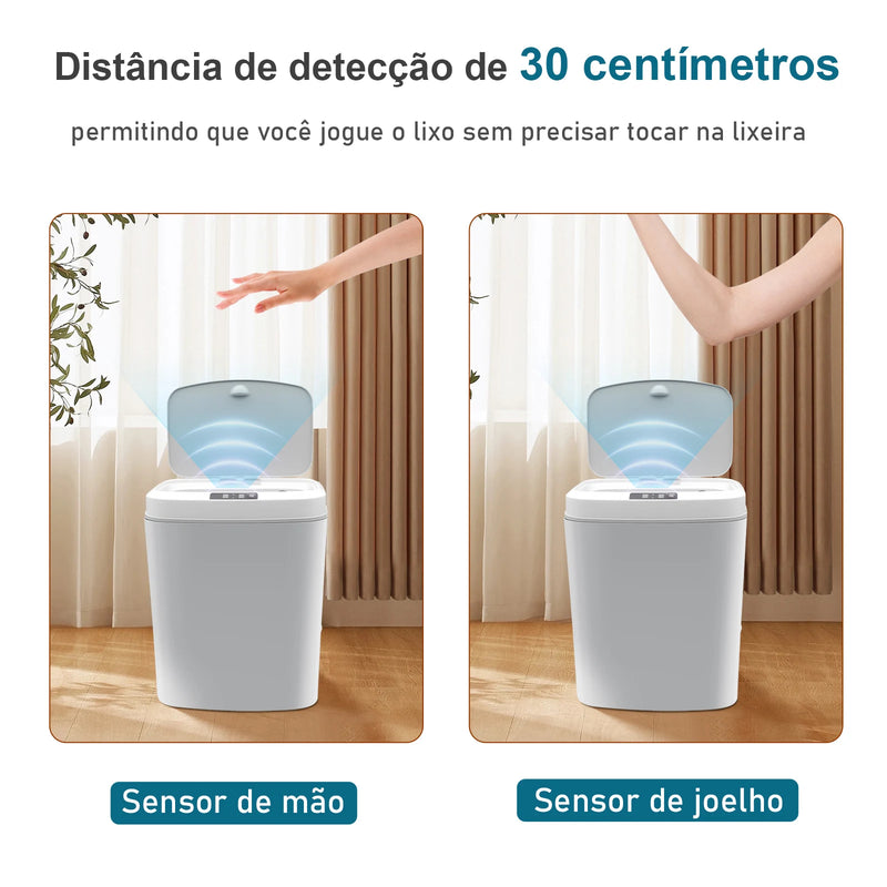 lixeira inteligente,lixeira sensor automático,lixeira banheiro,lixeira inteligente banheiro a prova da agua,automatica,brasil