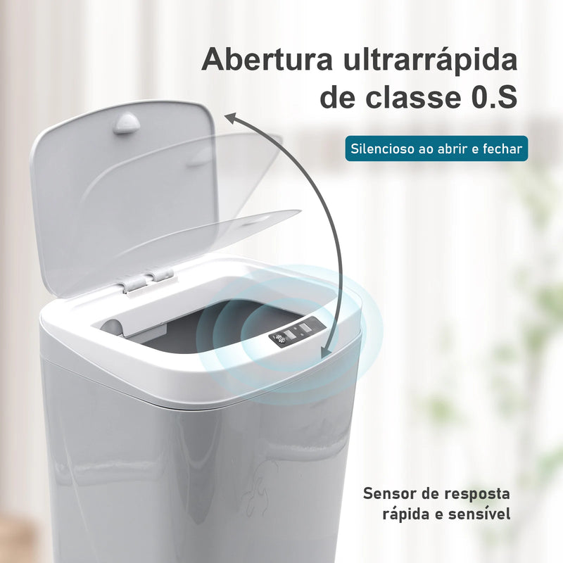 lixeira inteligente,lixeira sensor automático,lixeira banheiro,lixeira inteligente banheiro a prova da agua,automatica,brasil